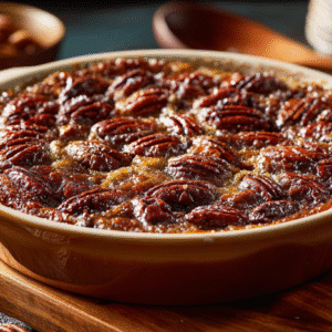 5 Minute Pecan Pie Dump Cake hero shot