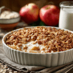 Apple Crisp with Oats hero shot of the finished dish