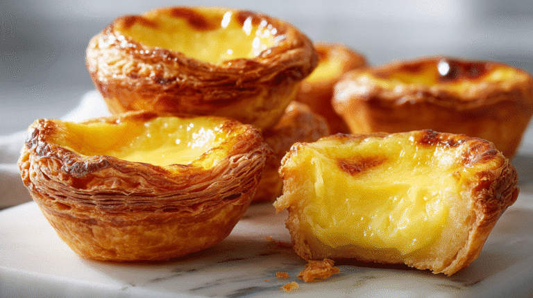 Authentic Portuguese Custard Tarts hero shot