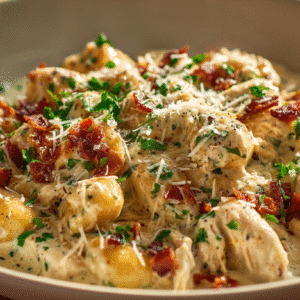 Creamy Crack Chicken Gnocchi hero shot