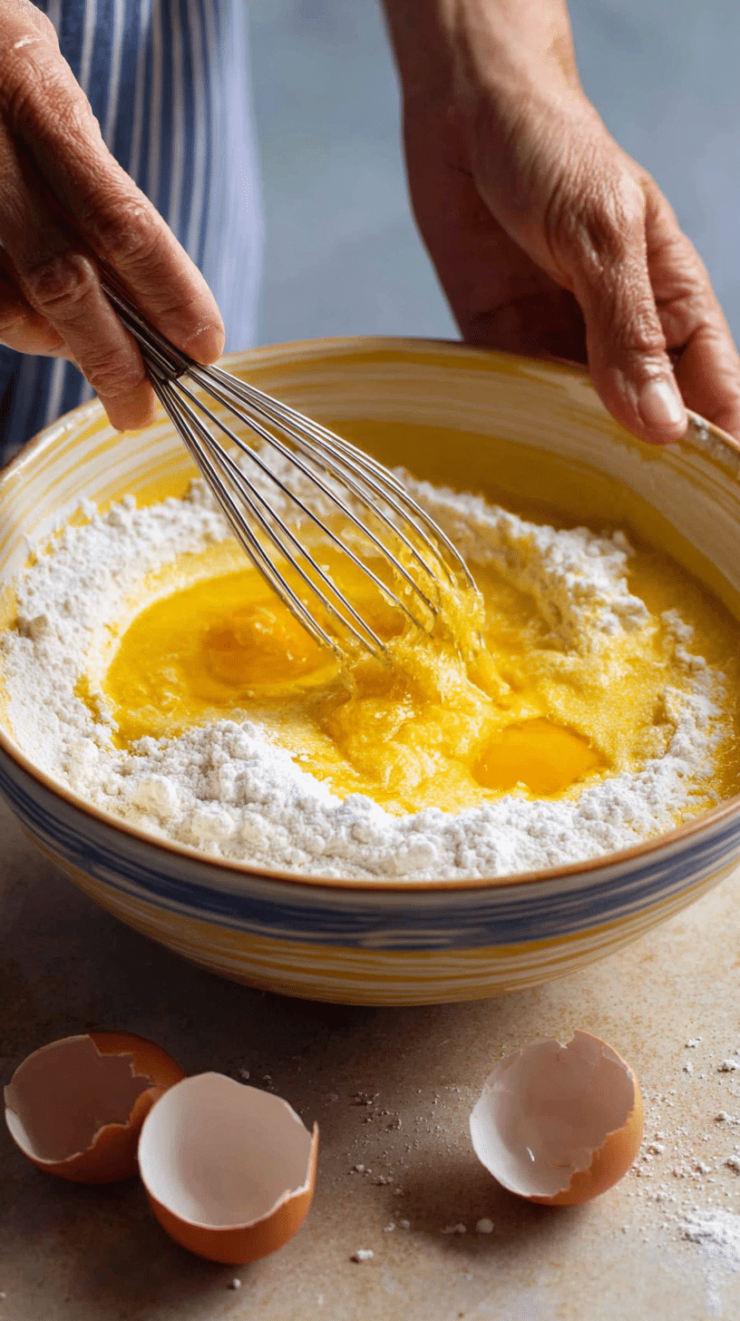 Preparing Golden Greek Honey Pie (Melopita) step by step cooking process