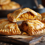 Harry Potter Inspired Pumpkin Pasties hero shot with golden-brown crust and creamy filling