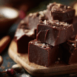 Hero shot of Mouthwatering 3 Ingredient Pumpkin Chocolate Fudge