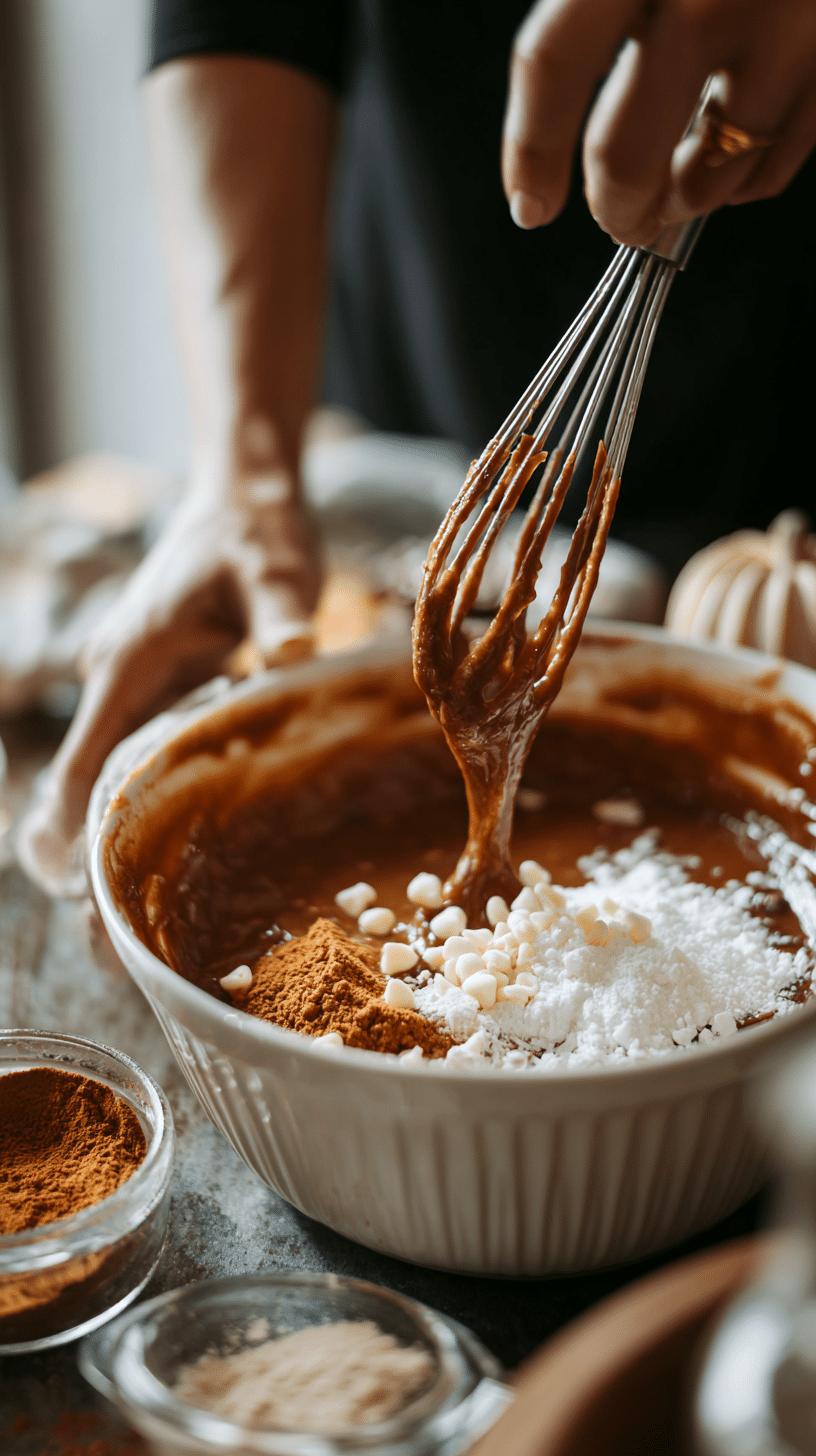 Preparing Mouthwatering 3 Ingredient Pumpkin Chocolate Fudge step by step cooking process