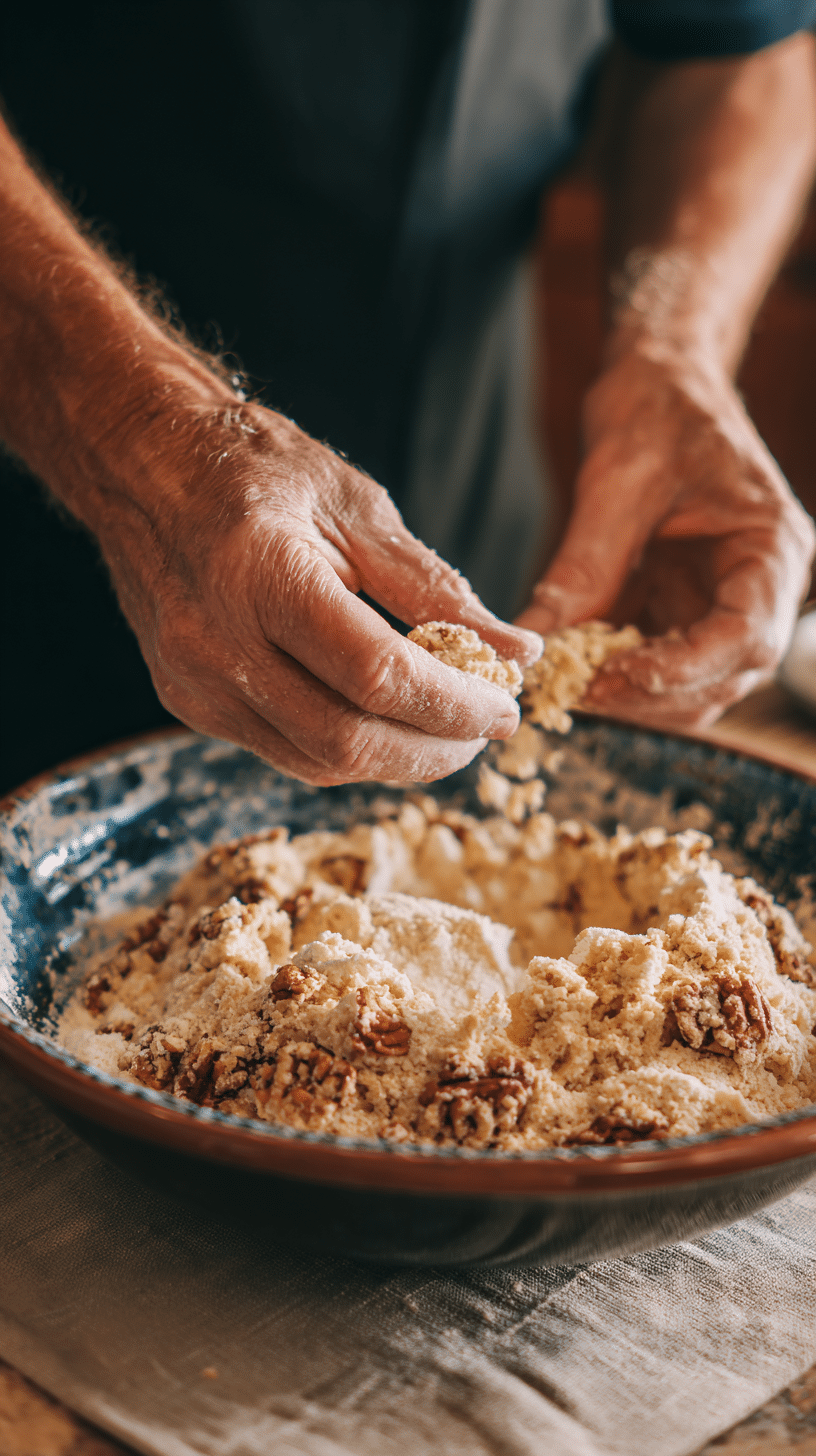Preparing Pumpkin Pecan Cookies step by step cooking process