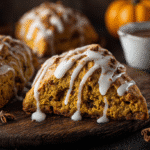 Pumpkin Scones with Maple Cinnamon Glaze hero shot