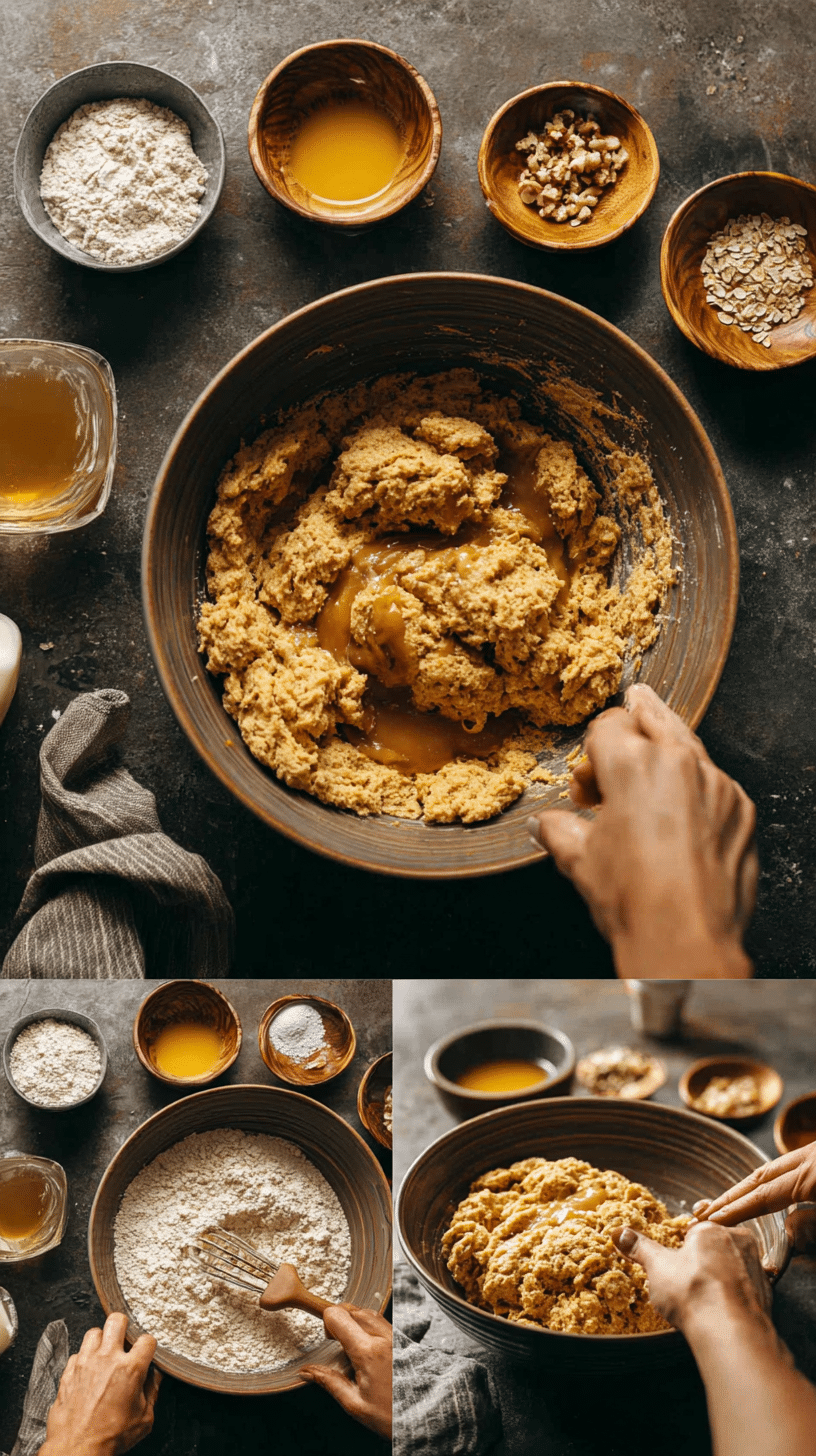 Preparing Pumpkin Scones with Maple Cinnamon Glaze step by step cooking process