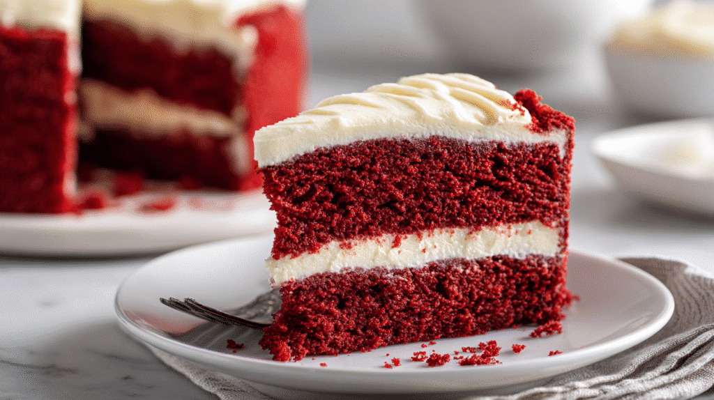 Red Velvet Cake with cream cheese frosting