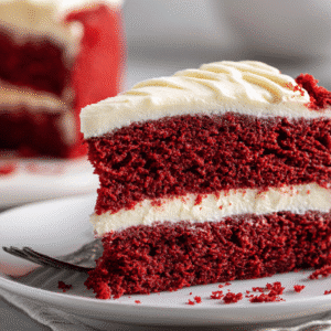 Red Velvet Cake with cream cheese frosting