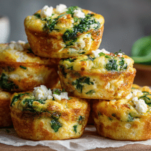 Spinach Feta Egg Muffins hero shot