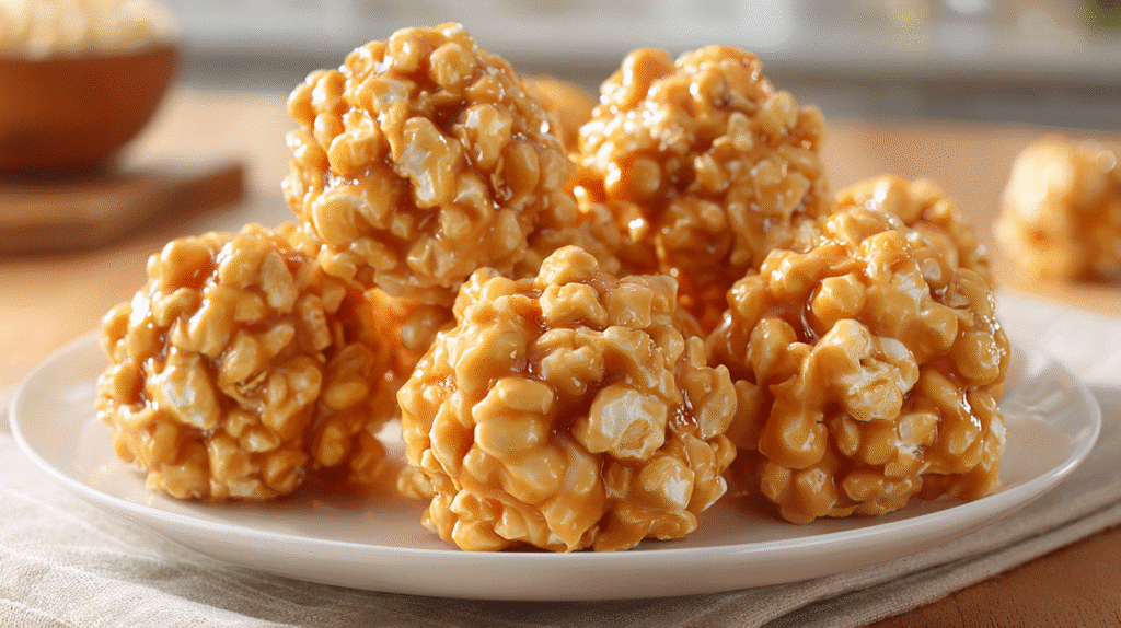 Sweet and Sticky Popcorn Balls hero shot