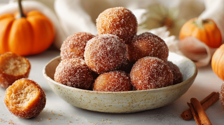 Tasty Pumpkin Donut Holes hero shot