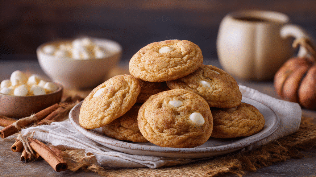 White Chocolate Pumpkin Snickerdoodles hero shot