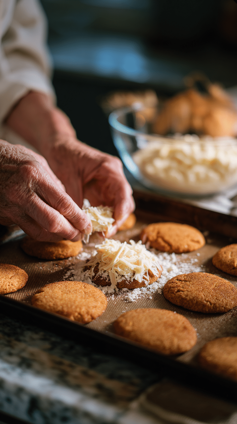 Preparing White Chocolate Pumpkin Snickerdoodles step by step cooking process