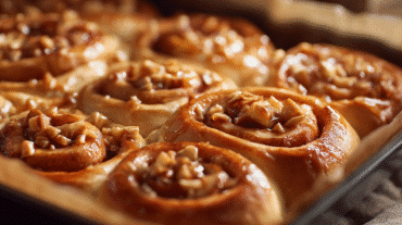 Apple Cinnamon Rolls with creamy frosting
