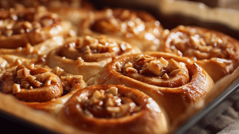 Apple Cinnamon Rolls with creamy frosting