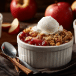 Hero shot of Mini Apple Crumbles