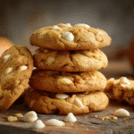Hero shot of Pumpkin White Chocolate Chip Cookies