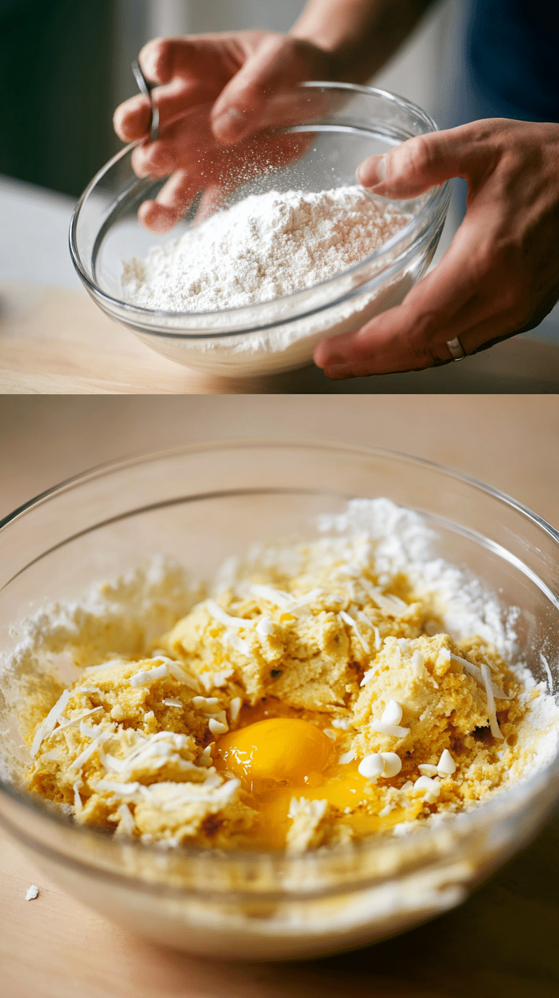 Preparing Pumpkin White Chocolate Chip Cookies step by step cooking process