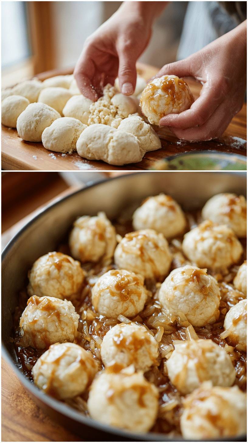 Preparing Simple Caramel Apple Pie Bombs step by step cooking process