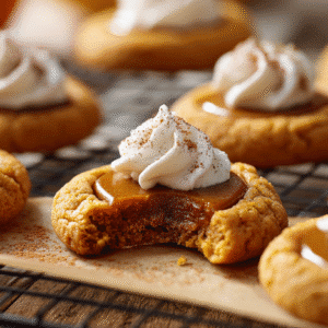 Thanksgiving Cookies With Pumpkin Pie hero shot of finished dish
