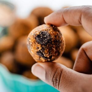 Banana & Pumpkin Balls hero shot of the finished dish