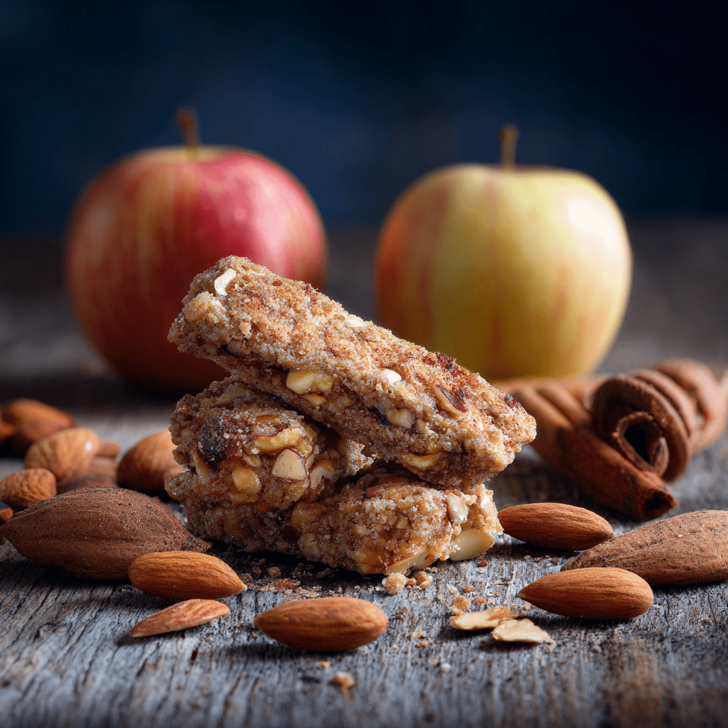 Carrot Apple Crunchies hero shot with golden sheets of dough and vibrant color