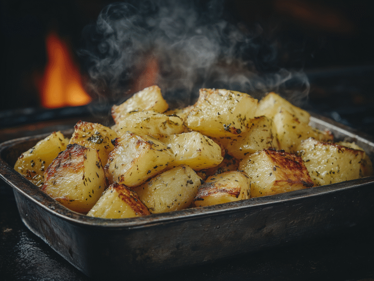 Hero shot of Garlic Butter Roasted Brussels Sprouts