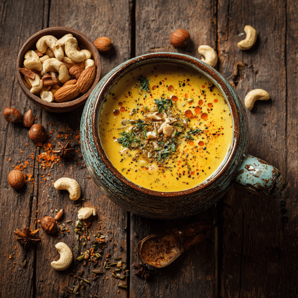 Preparing Creamy Butternut Squash Soup step by step cooking process