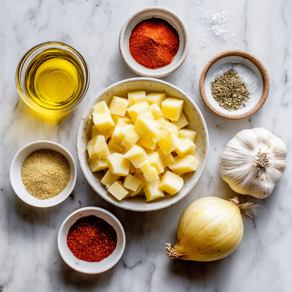 Preparing Garlic Butter Roasted Brussels Sprouts step by step cooking process