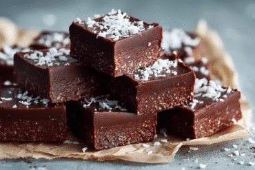 Chocolate Coconut Fudge featured