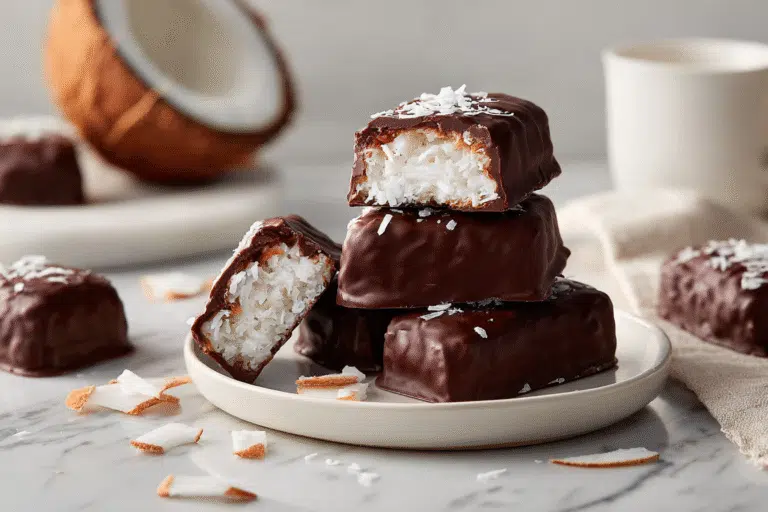 Homemade Coconut Mounds Bars featured