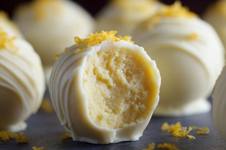 White Chocolate Limoncello Truffles featured