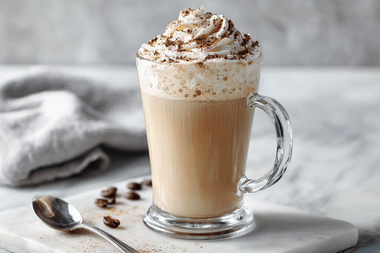 Creamy Vanilla Latte featured