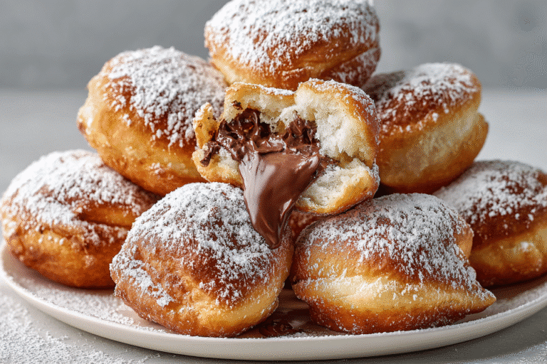 Air Fryer Nutella Beignets featured
