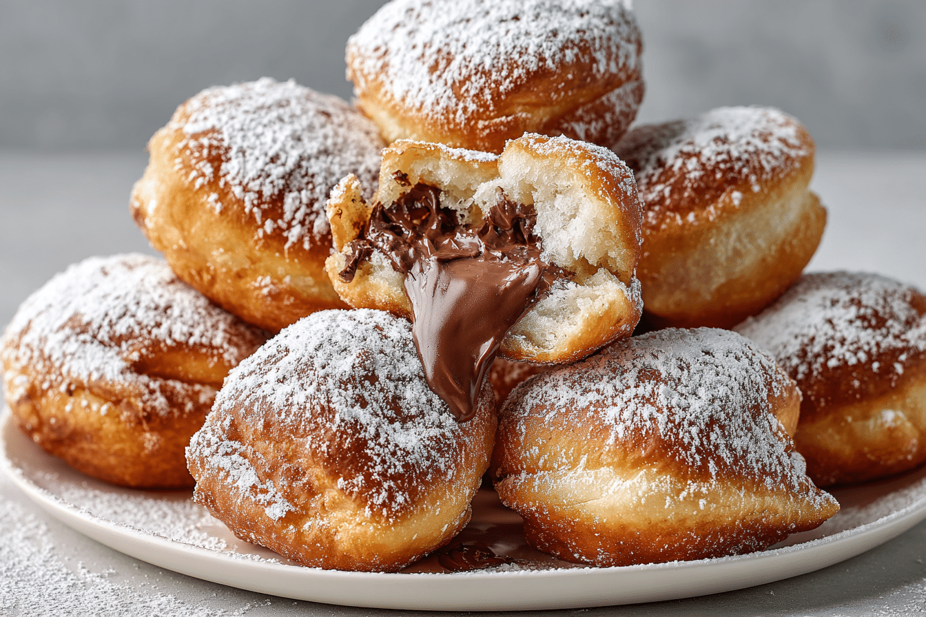 Air Fryer Nutella Beignets featured