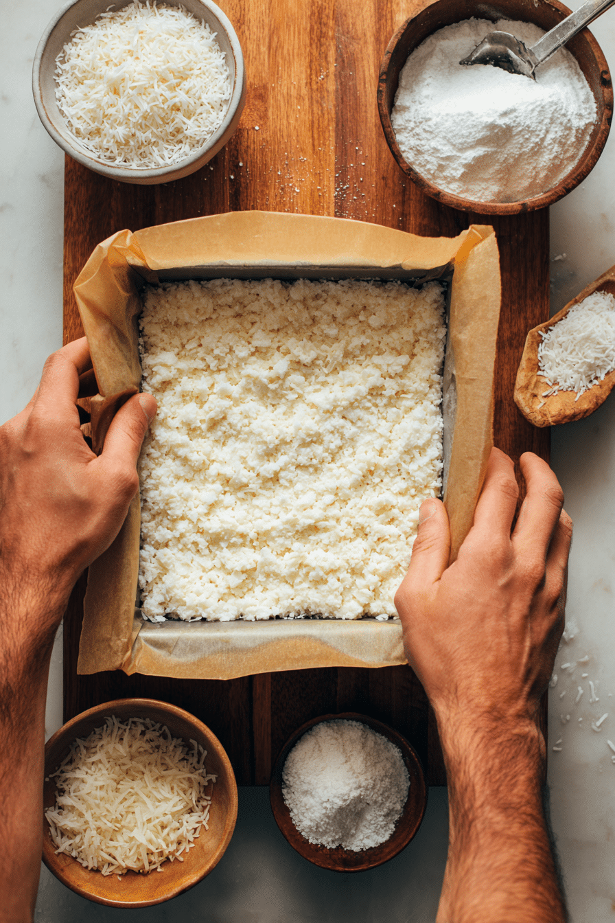 Coconut Protein Vanilla Bars instructions process