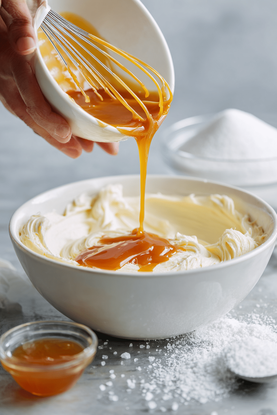 Salted Caramel Buttercream Frosting instructions process