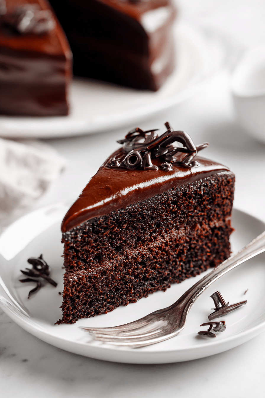 Chocolate Ganache Frosting serving