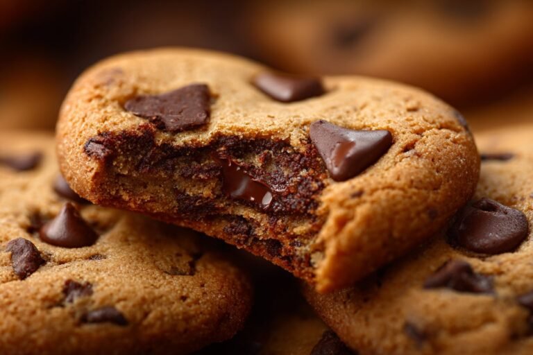 Heart Shaped Chocolate Chip Cookies featured