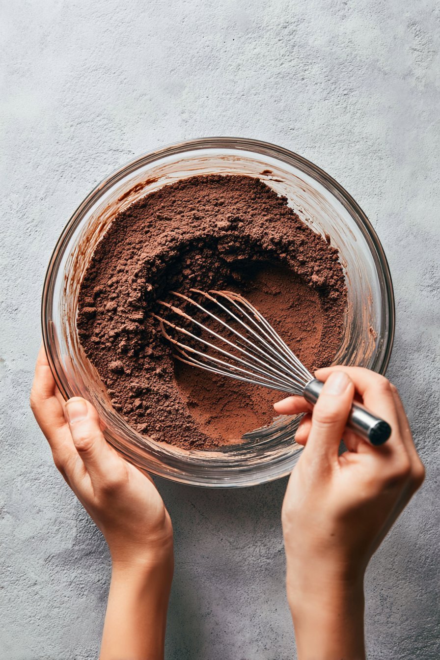 Ninja Creami Frozen Hot Chocolate Ice Cream instructions process