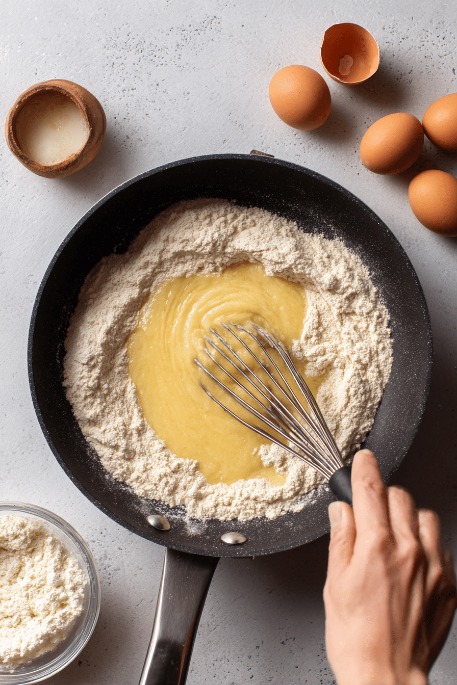 Almond Flour Pancakes instructions process