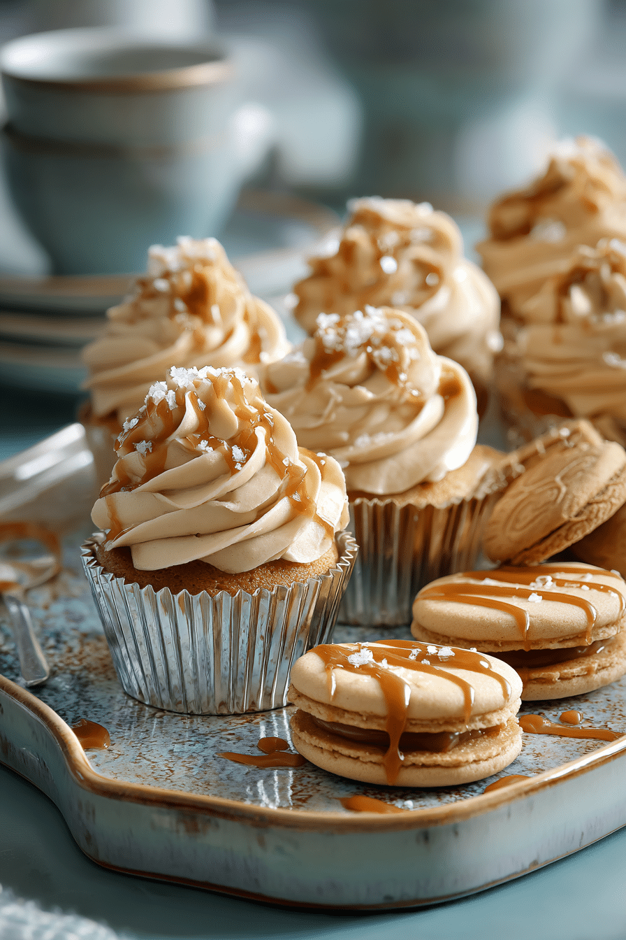 Salted Caramel Buttercream Frosting serving