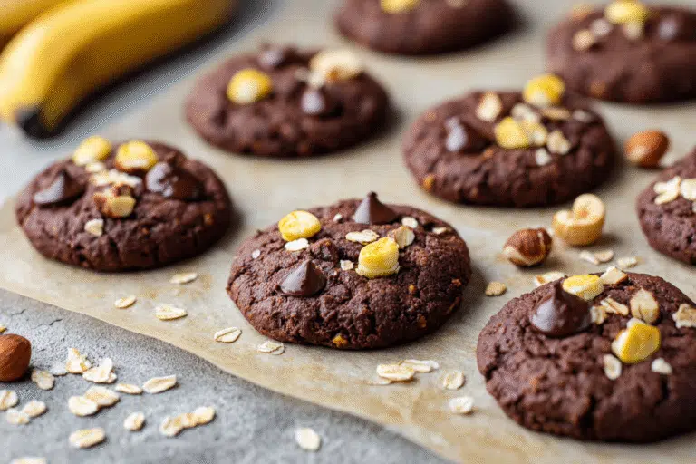 Cocoa Banana Chickpea Cookies featured