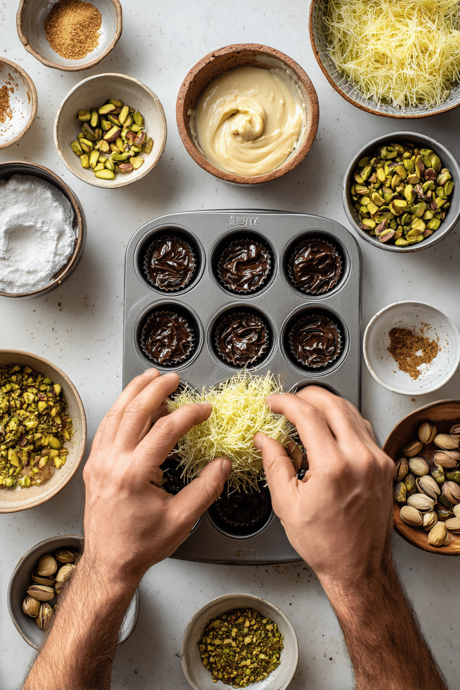 Dubai Chocolate Bar instructions process