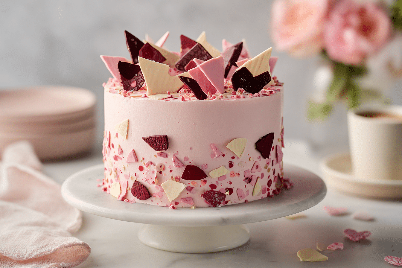 Valentine’s Terrazzo Cake featured