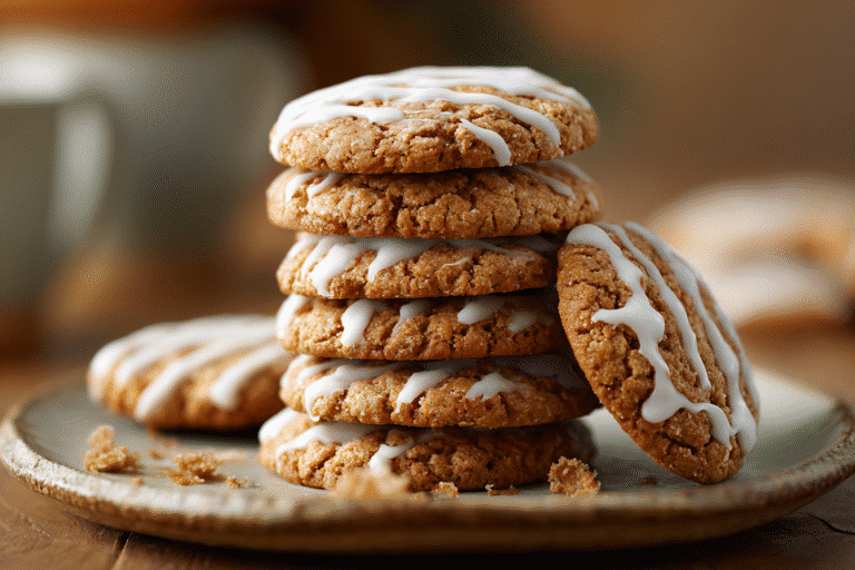 Old Fashioned Iced Oatmeal Cookies featured