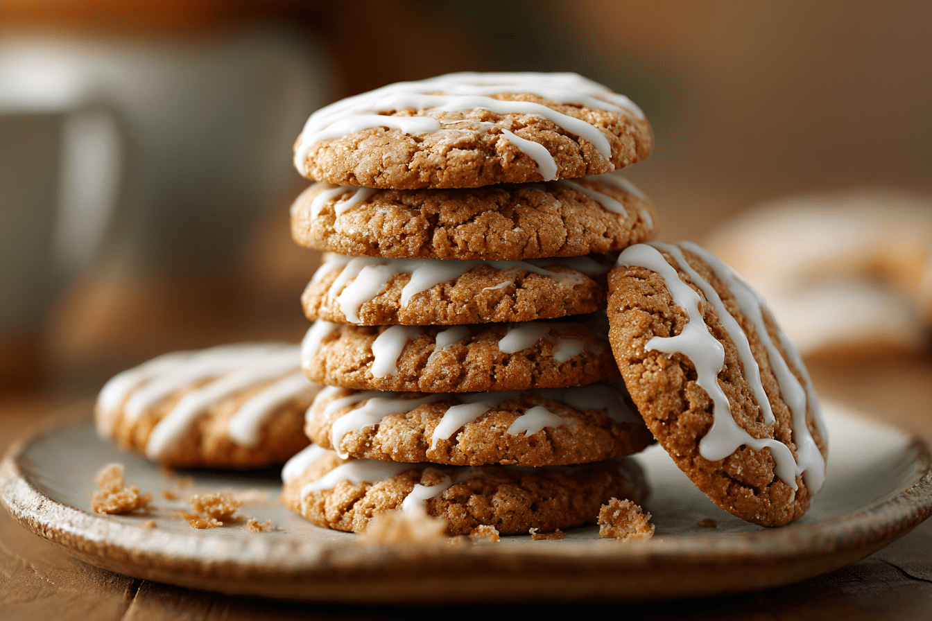 Old Fashioned Iced Oatmeal Cookies featured