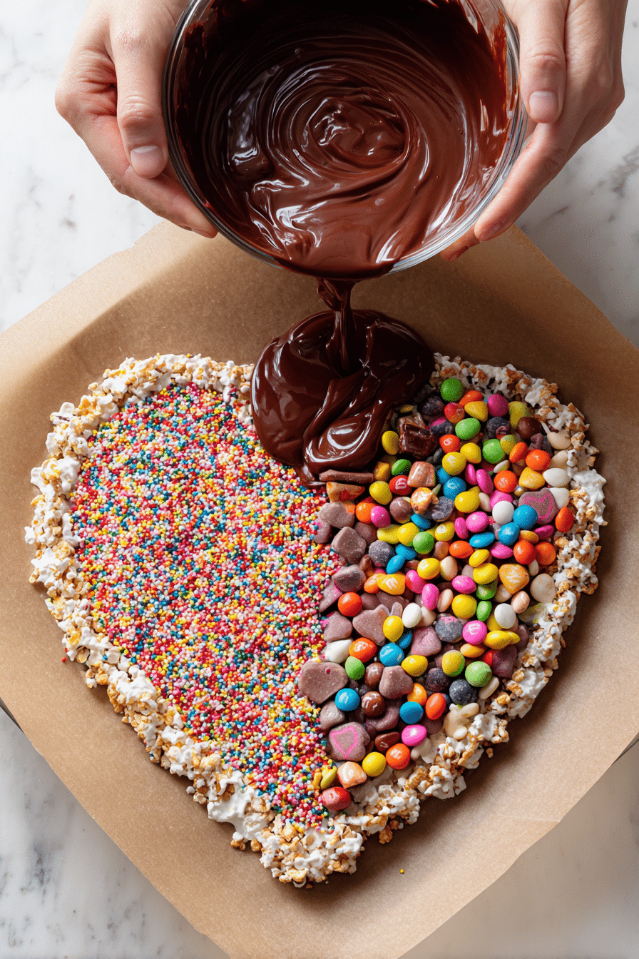 Delectable Chocolate Bark Hearts for a Sweet Valentine's Day instructions process