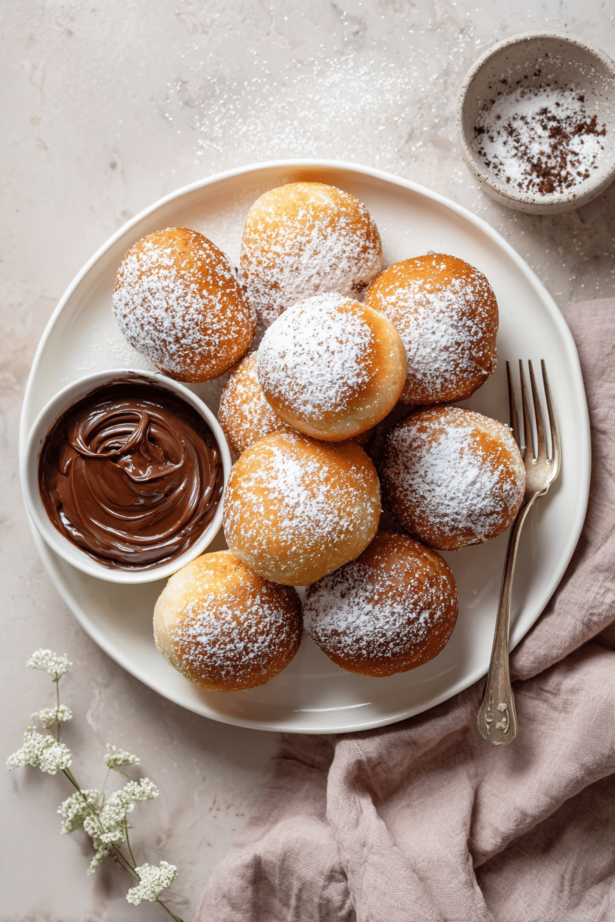 Air Fryer Nutella Beignets instructions process